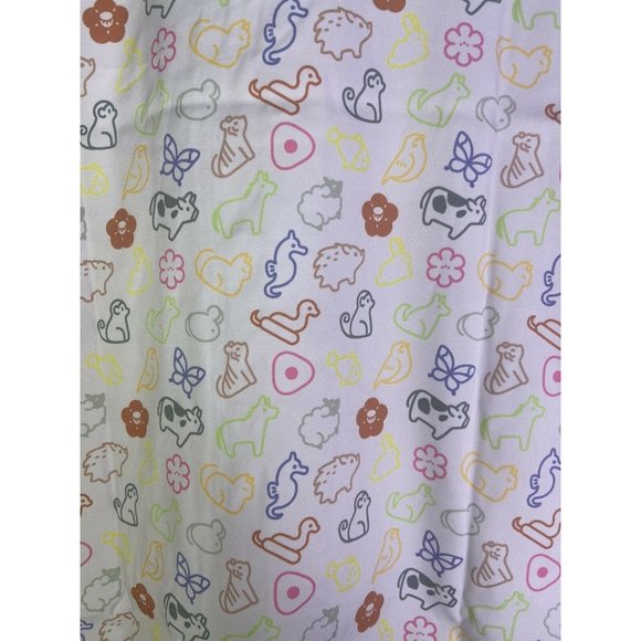 Fruits Basket Icons All Over Print Woven Top Button Up Womens Juniors Size M - Picture 5 of 12